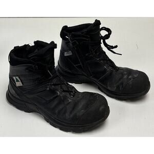 HAIX Men's Black Eagle Safety 55 MID EMS CT Waterproof BOOTS Size 11 Steel Toe